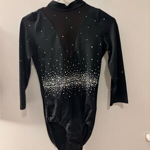 Black Sylvia P Long Sleeve Leotard AM